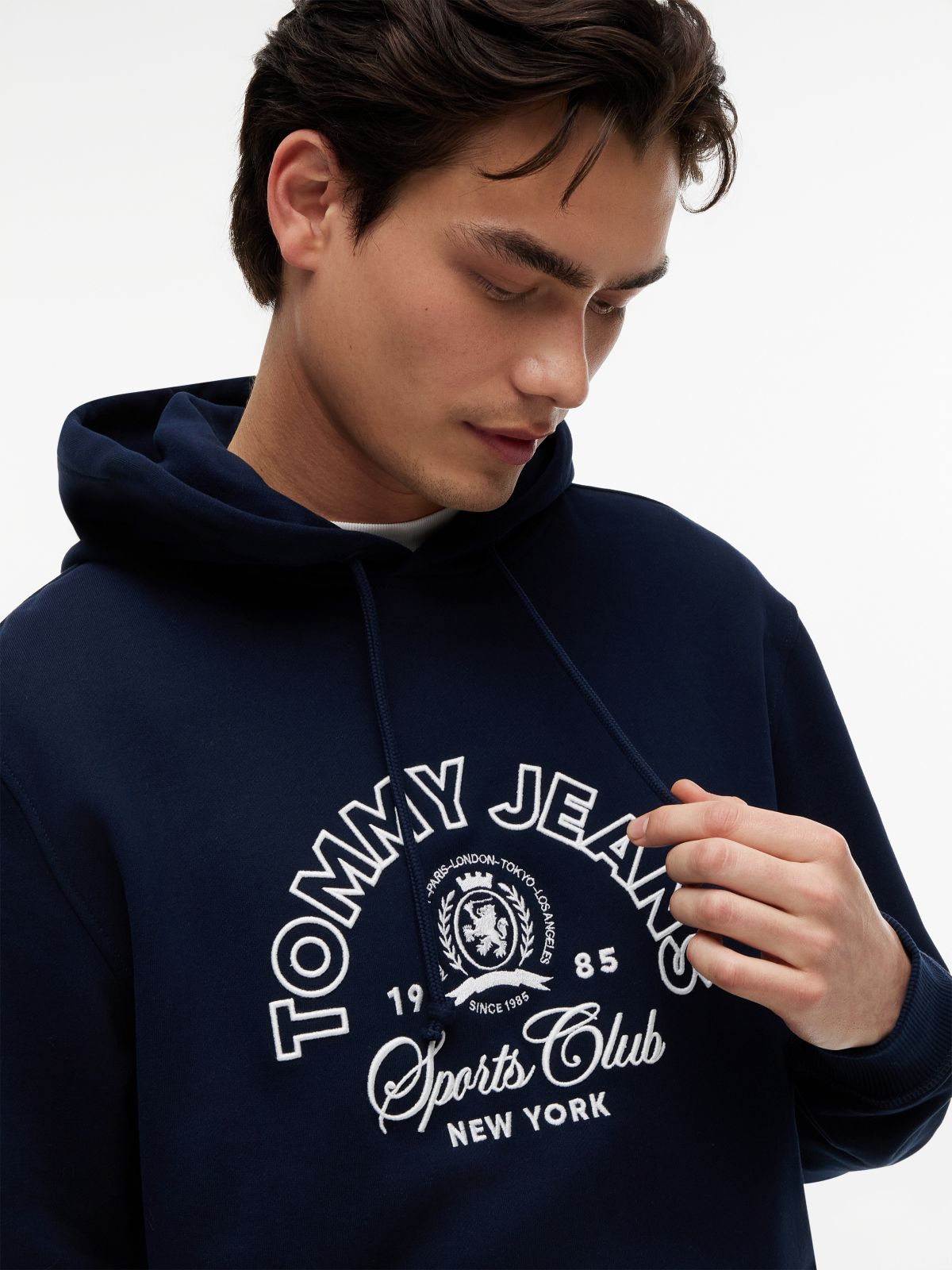 Crest Logo Terry Hoody — Blue
