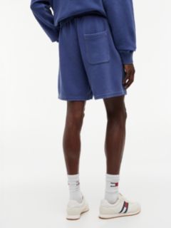 Washed Waffle Knit Sweat Shorts — Purple 4