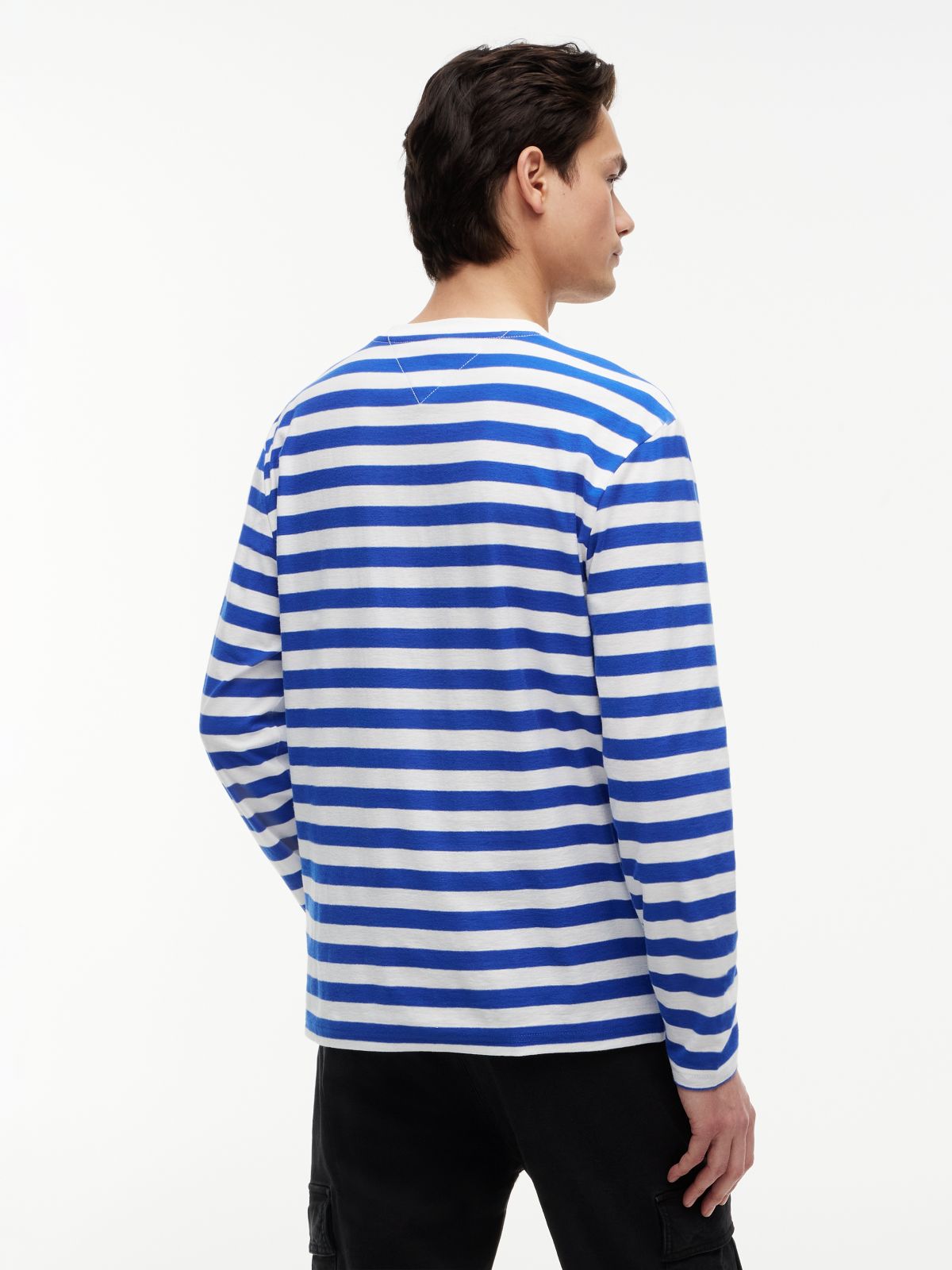 Tommy Flag Stripe Long Sleeve T-Shirt — Multi