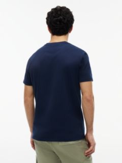 Crest Logo Peached Jersey T-Shirt — Blue 4