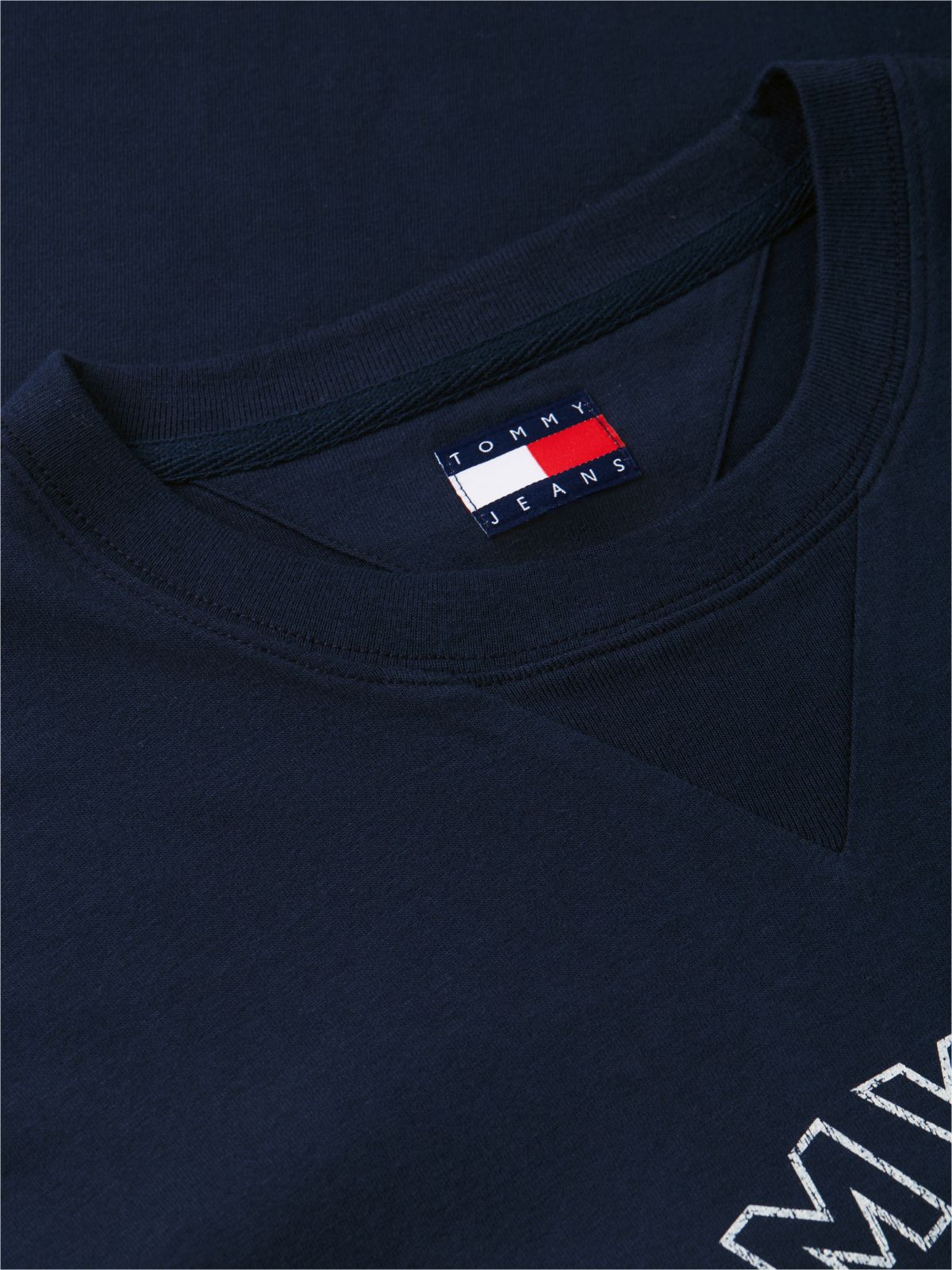 Crest Logo Peached Jersey T-Shirt — Blue