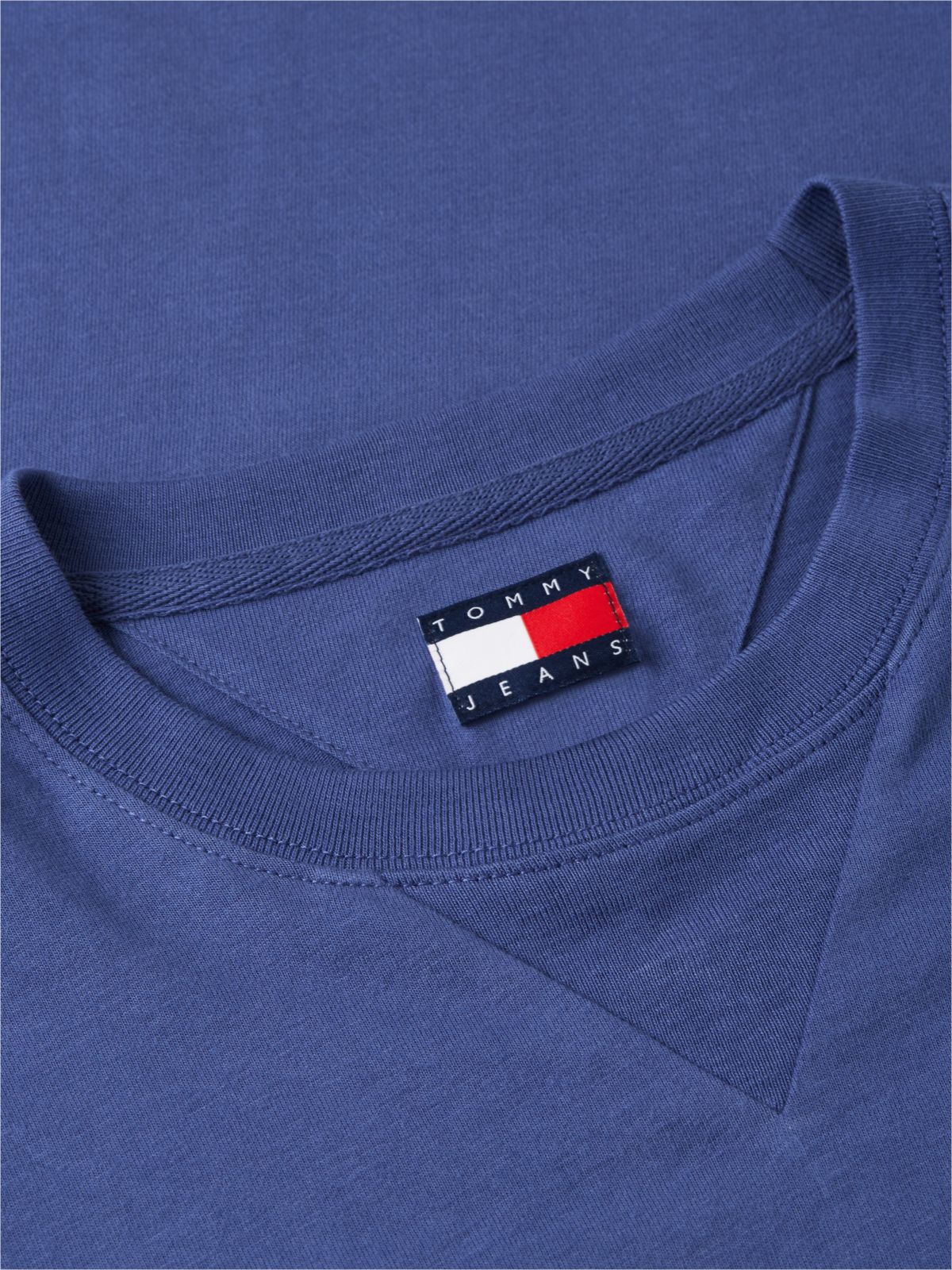 Crest Logo Peached Jersey T-Shirt — Blue