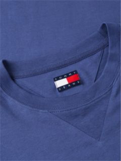 Crest Logo Peached Jersey T-Shirt — Blue 6