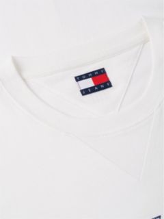 Crest Logo Peached Jersey T-Shirt — White 6