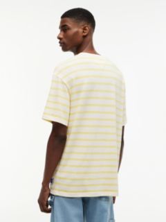 Logo Label Stripe Relaxed Jersey T-Shirt — Multi 4