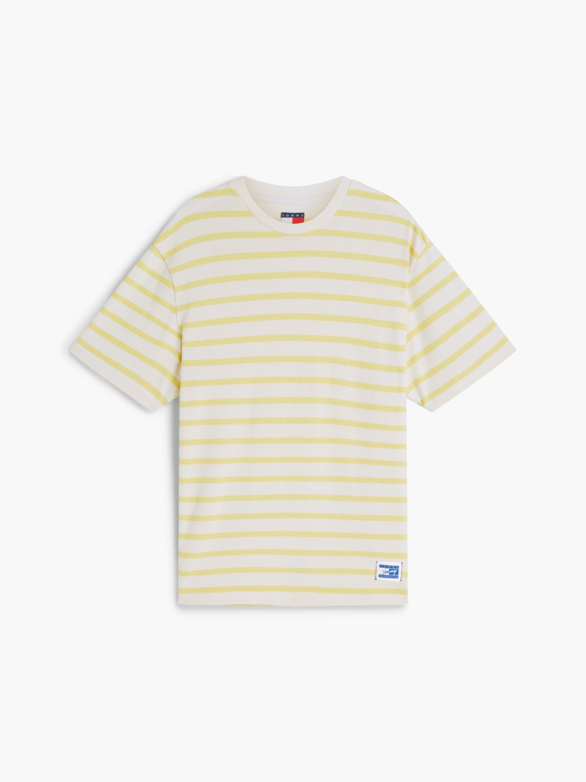 Logo Label Stripe Relaxed Jersey T-Shirt — Multi