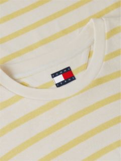 Logo Label Stripe Relaxed Jersey T-Shirt — Multi 6