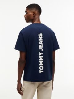 Back Logo Relaxed Jersey T-Shirt — Blue 4