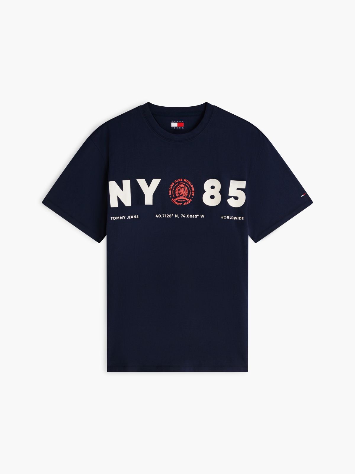 Back Logo Relaxed Jersey T-Shirt — Blue