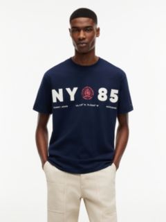 Back Logo Relaxed Jersey T-Shirt — Blue 1