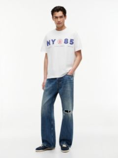 Back Logo Relaxed Jersey T-Shirt — White 2