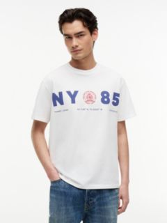 Back Logo Relaxed Jersey T-Shirt — White 1