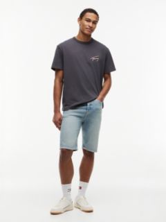 Back Graphic Textured Relaxed T-Shirt — Grey 2