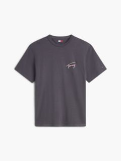 Back Graphic Textured Relaxed T-Shirt — Grey 5