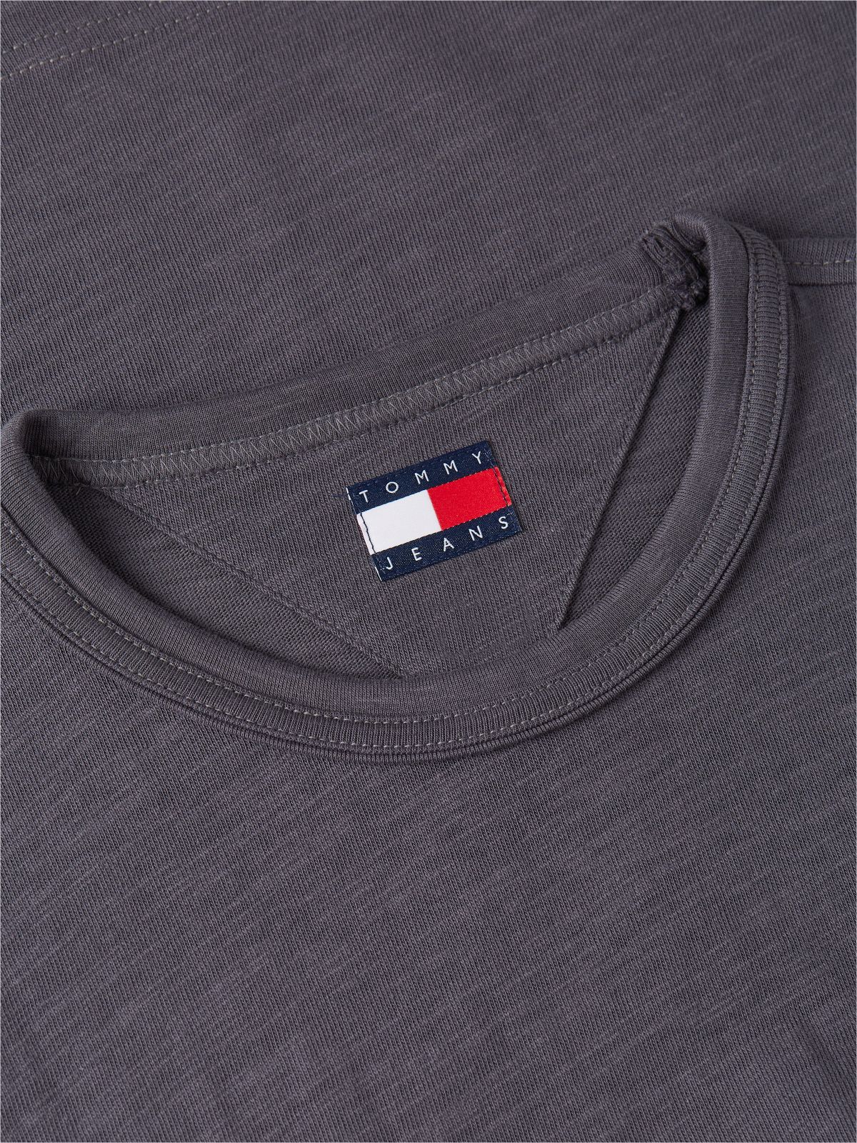 Back Graphic Textured Relaxed T-Shirt — Grey