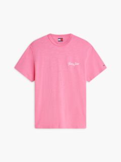 Back Graphic Textured Relaxed T-Shirt — Pink 5