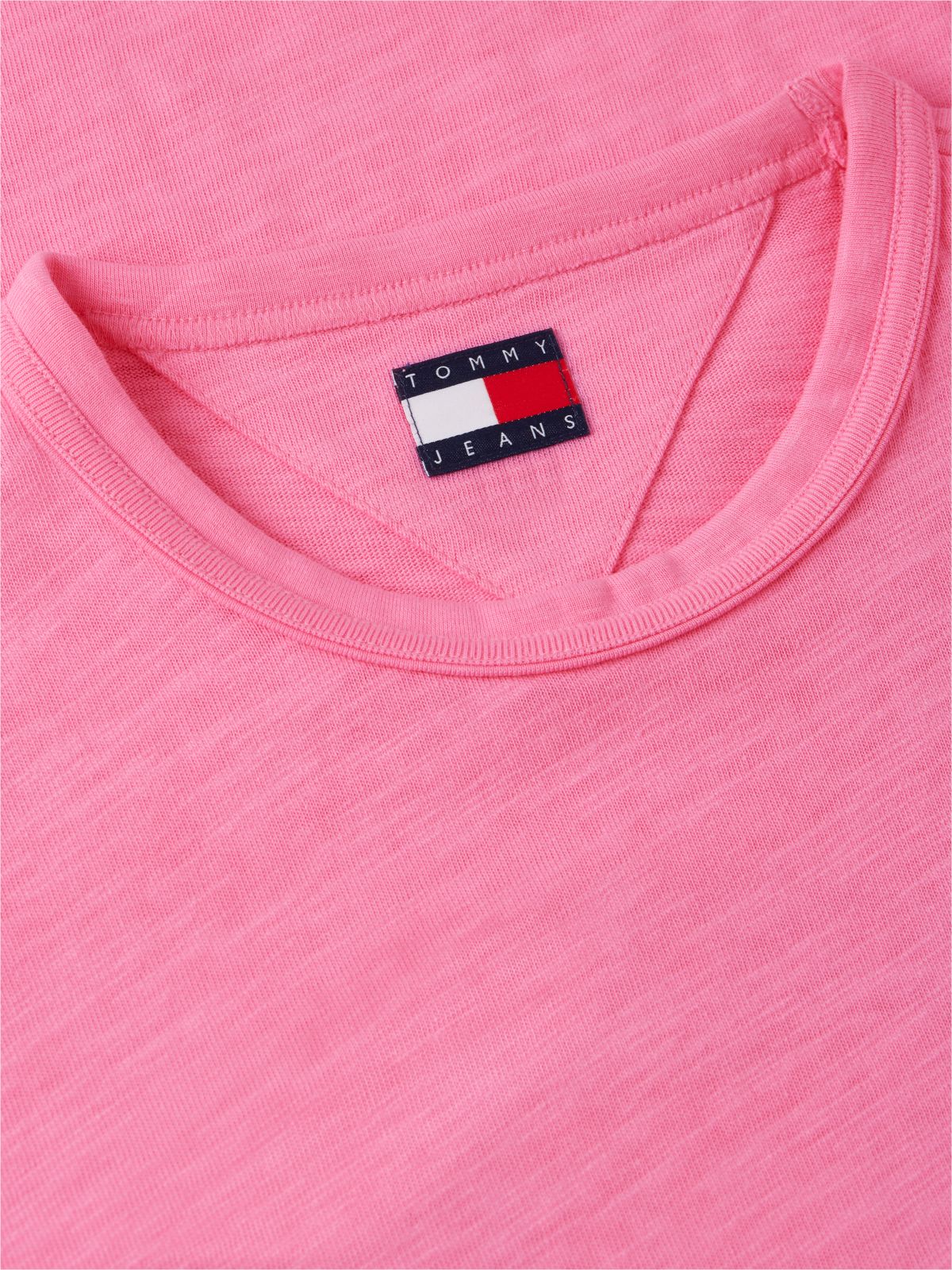 Back Graphic Textured Relaxed T-Shirt — Pink