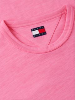 Back Graphic Textured Relaxed T-Shirt — Pink 6