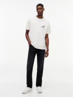 Back Graphic Textured Relaxed T-Shirt — White 2