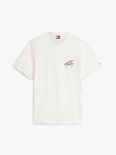 Back Graphic Textured Relaxed T-Shirt — White 6