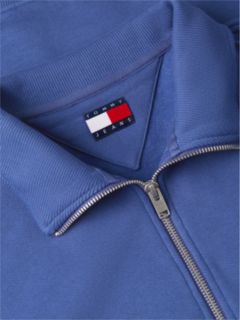 Tommy Badge Quarter-Zip Sweatshirt — Blue 6