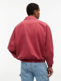 Washed Relaxed Harrington Jacket — Red 5