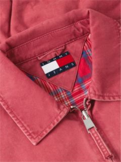 Washed Relaxed Harrington Jacket — Red 7