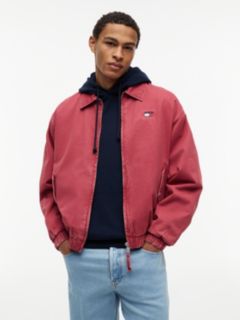 Washed Relaxed Harrington Jacket — Red 1