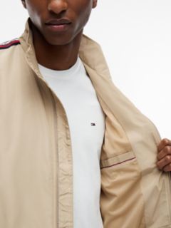 Global Stripe Tape Zip-Thru Jacket — Beige 3
