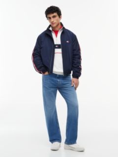 Global Stripe Tape Zip-Thru Jacket — Blue 2
