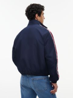 Global Stripe Tape Zip-Thru Jacket — Blue 4