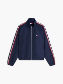 Global Stripe Tape Zip-Thru Jacket — Blue 5