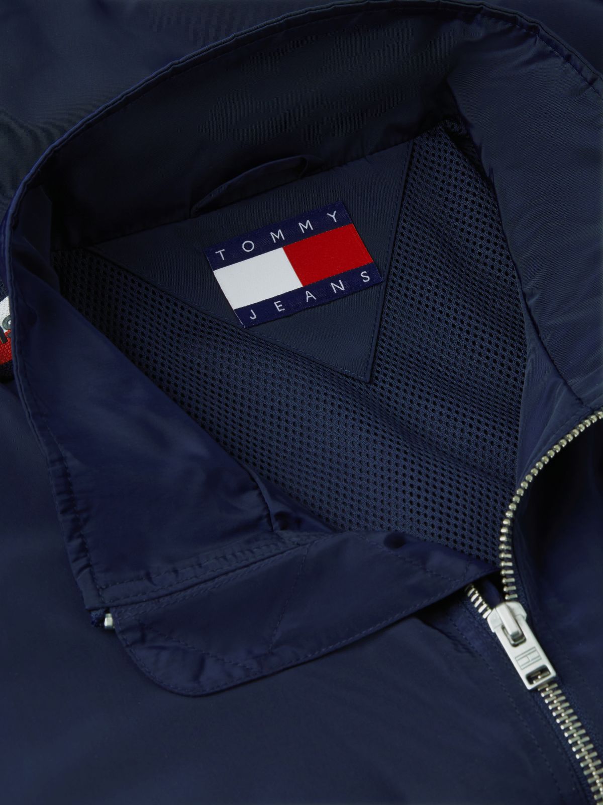 Global Stripe Tape Zip-Thru Jacket — Blue