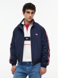 Global Stripe Tape Zip-Thru Jacket — Blue 1