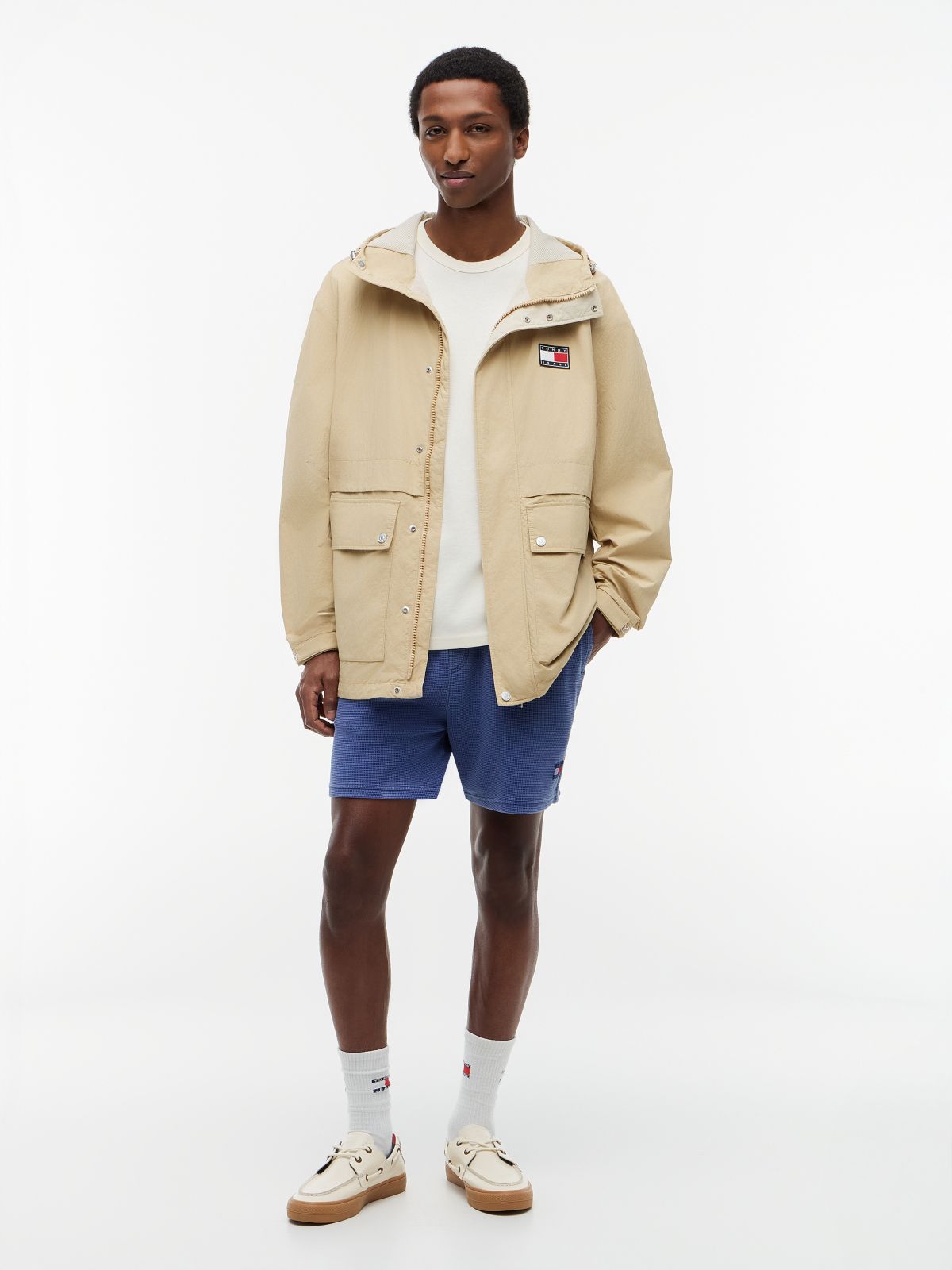 Logo Regatta Relaxed Ripstop Windbreaker — Beige