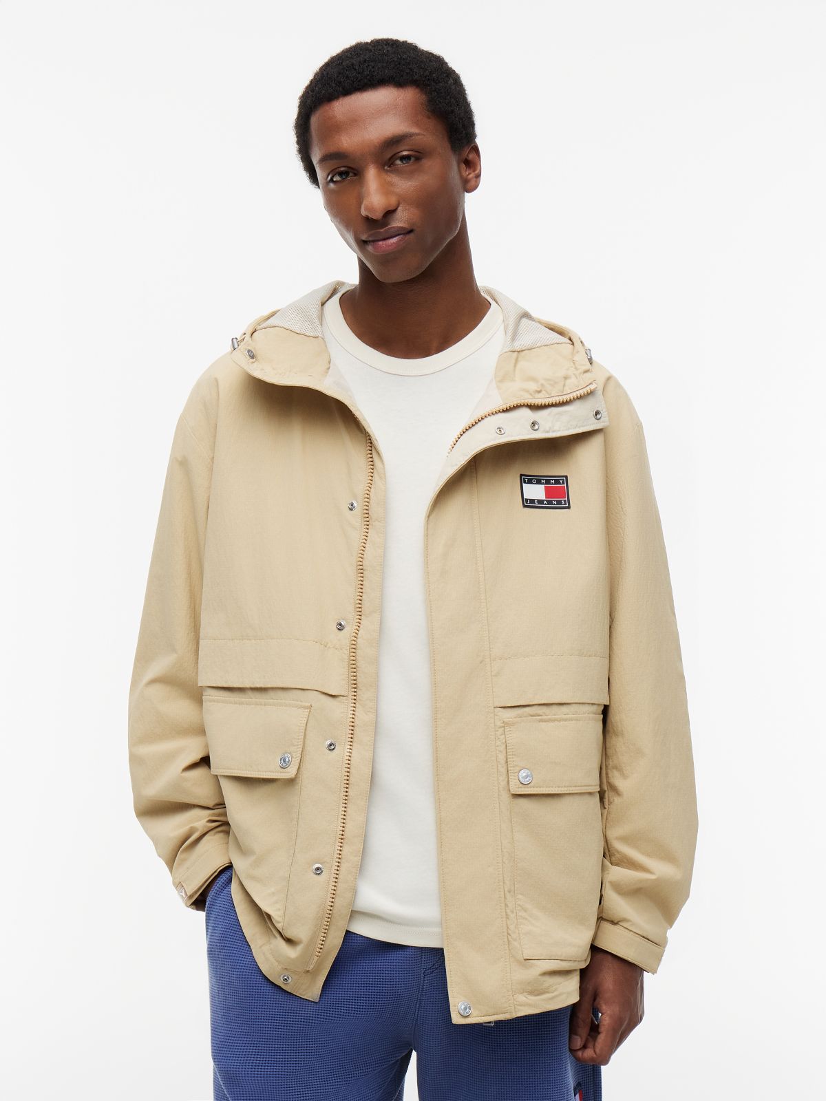 Logo Regatta Relaxed Ripstop Windbreaker — Beige