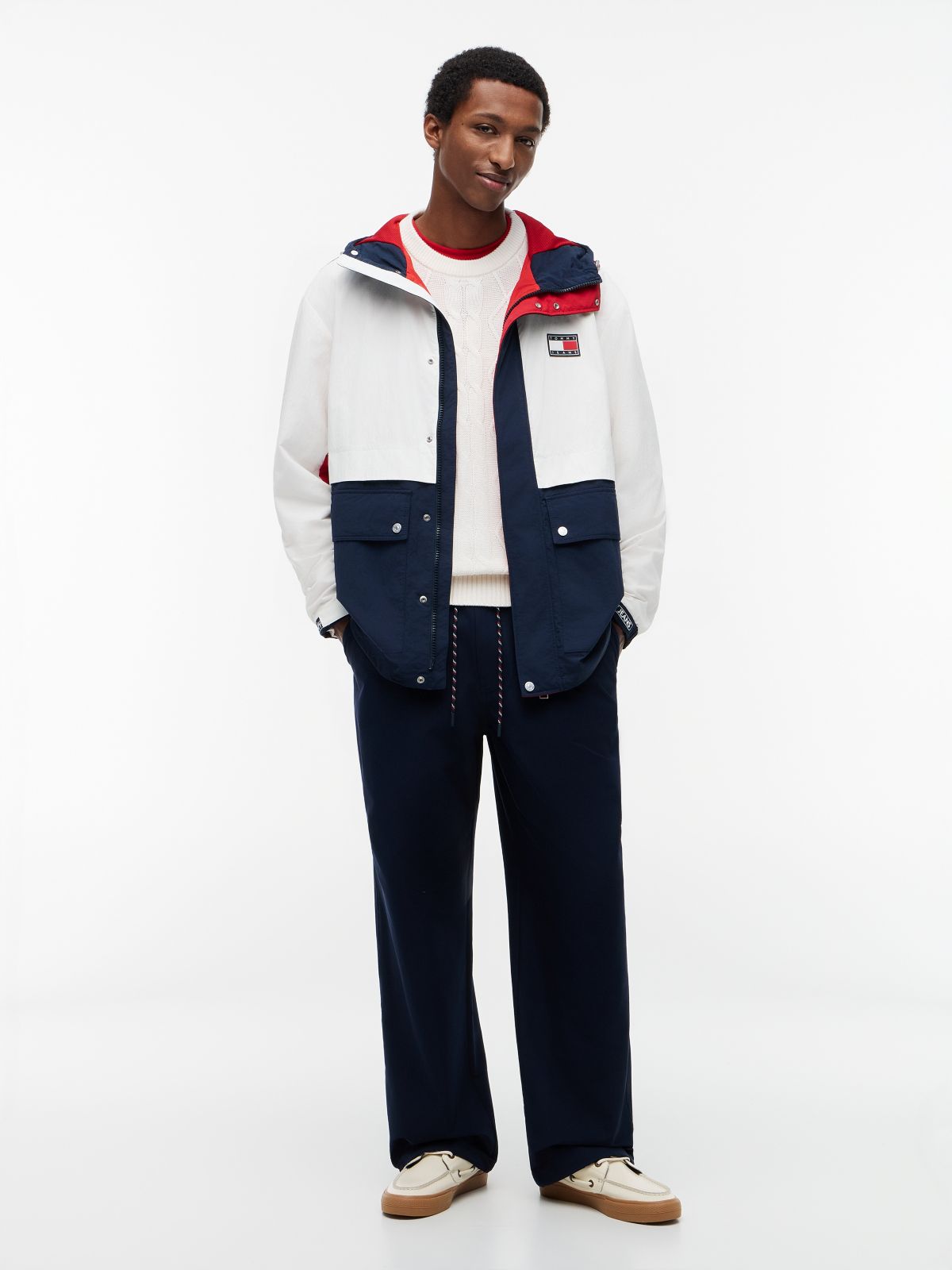 Logo Regatta Relaxed Ripstop Windbreaker — Blue
