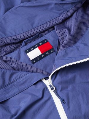 multi packable ripstop relaxed hooded jacket for men tommy jeans