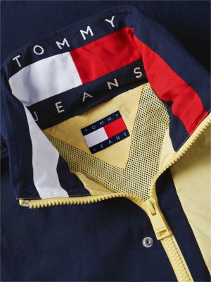 blauw oversized regatta jack voor heren - tommy jeans