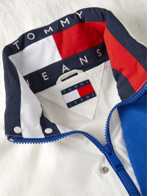 wit oversized regatta jack voor heren - tommy jeans