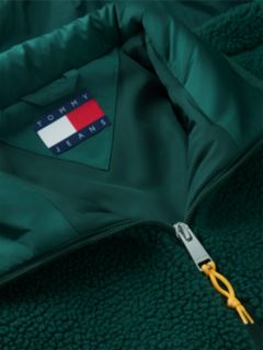 Teddy Contrast Texture Relaxed Jacket — Green 6