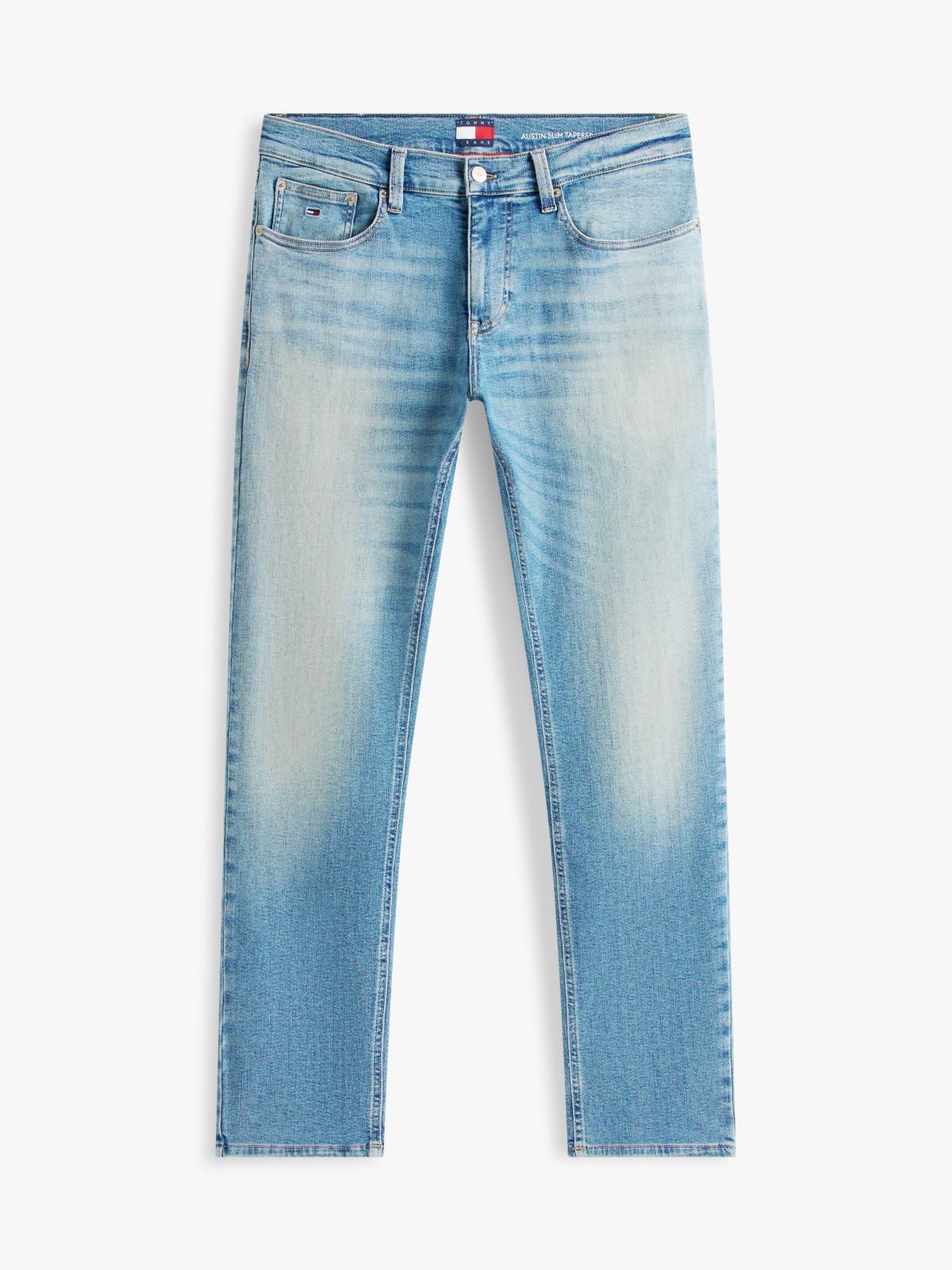 Austin Slim Tapered Leg Whiskered Jeans — Blue