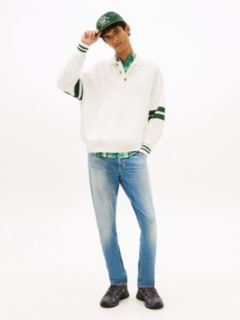 Austin Slim Tapered Leg Whiskered Jeans — Blue 1
