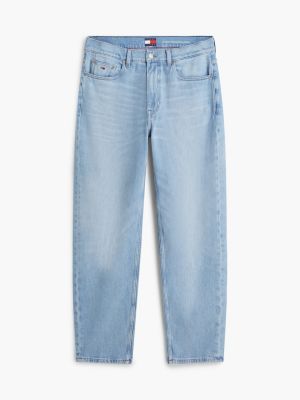 vaqueros sonny cónicos de corte regular azul de hombres tommy jeans