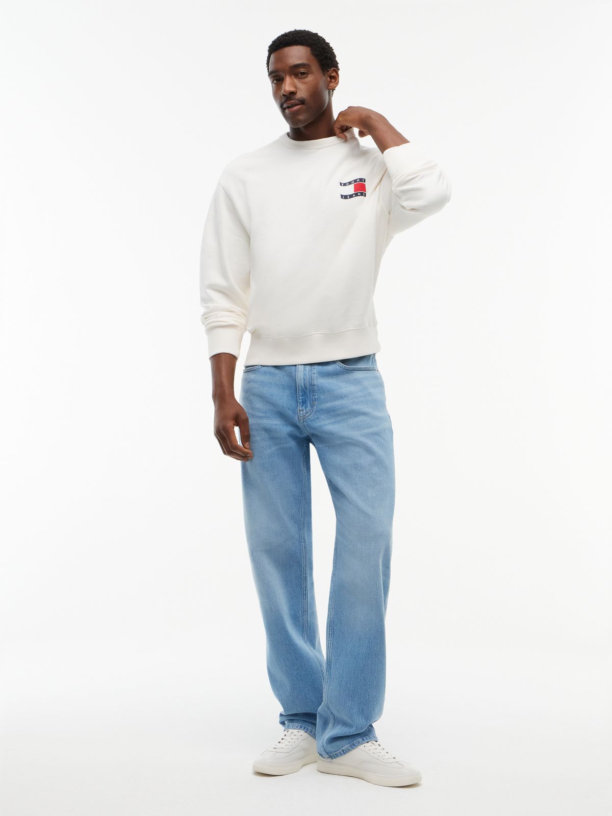 Otis Regular Straight Leg Faded Jeans — Blue