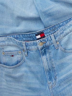 blue otis straight leg jeans for men tommy jeans