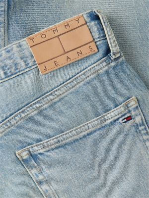short otis vintage en denim à effet délavé bleu pour hommes tommy jeans
