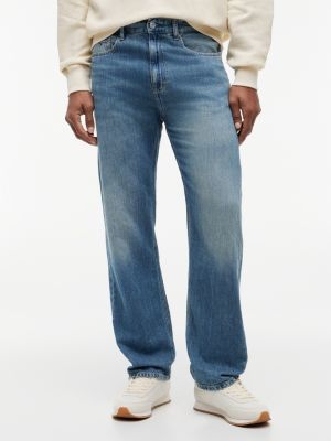 denim otis regular straight jeans with linen for men tommy jeans