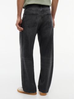 Jaimie Loose Straight Faded Jeans — Black 4