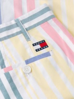 Mixed Stripe Oxford Shorts — Multi 6